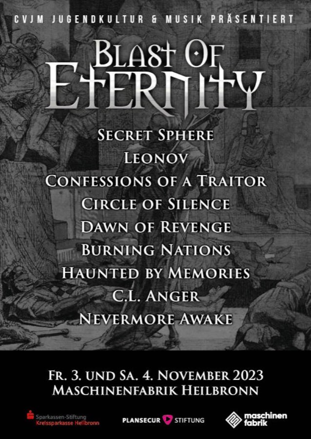 Plakat des Blast of Eternity 2023
